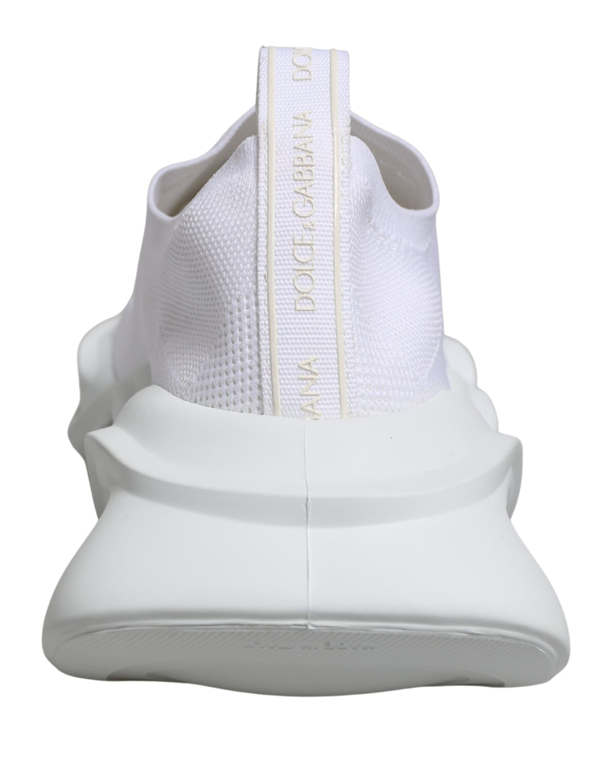 Dolce & Gabbana White Slip On Wave Low Top Sneakers Shoes