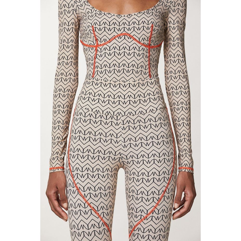 Patrizia Pepe Bicolor Polyamide Jumpsuit