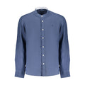North Sails Blue Linen Mens Shirt