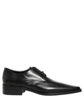 Dolce & Gabbana Black Leather Lace Up Derby Dress Shoes