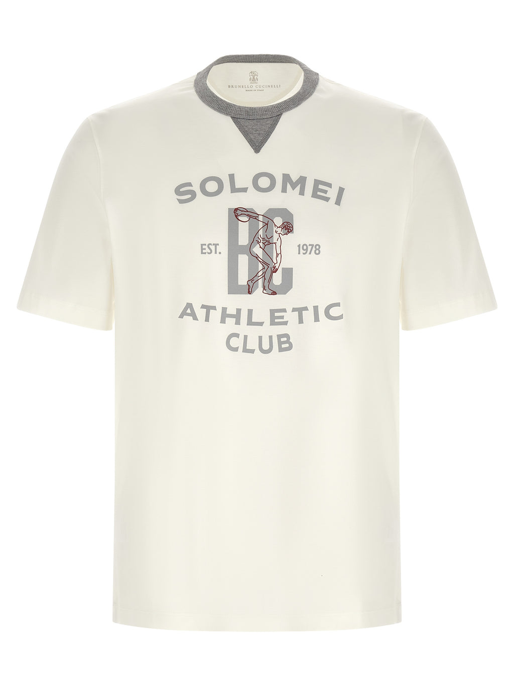 Brunello Cucinelli White Cotton T-Shirt