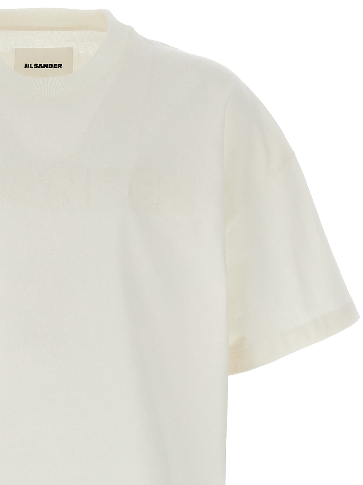 Jil Sander White Cotton T-Shirt
