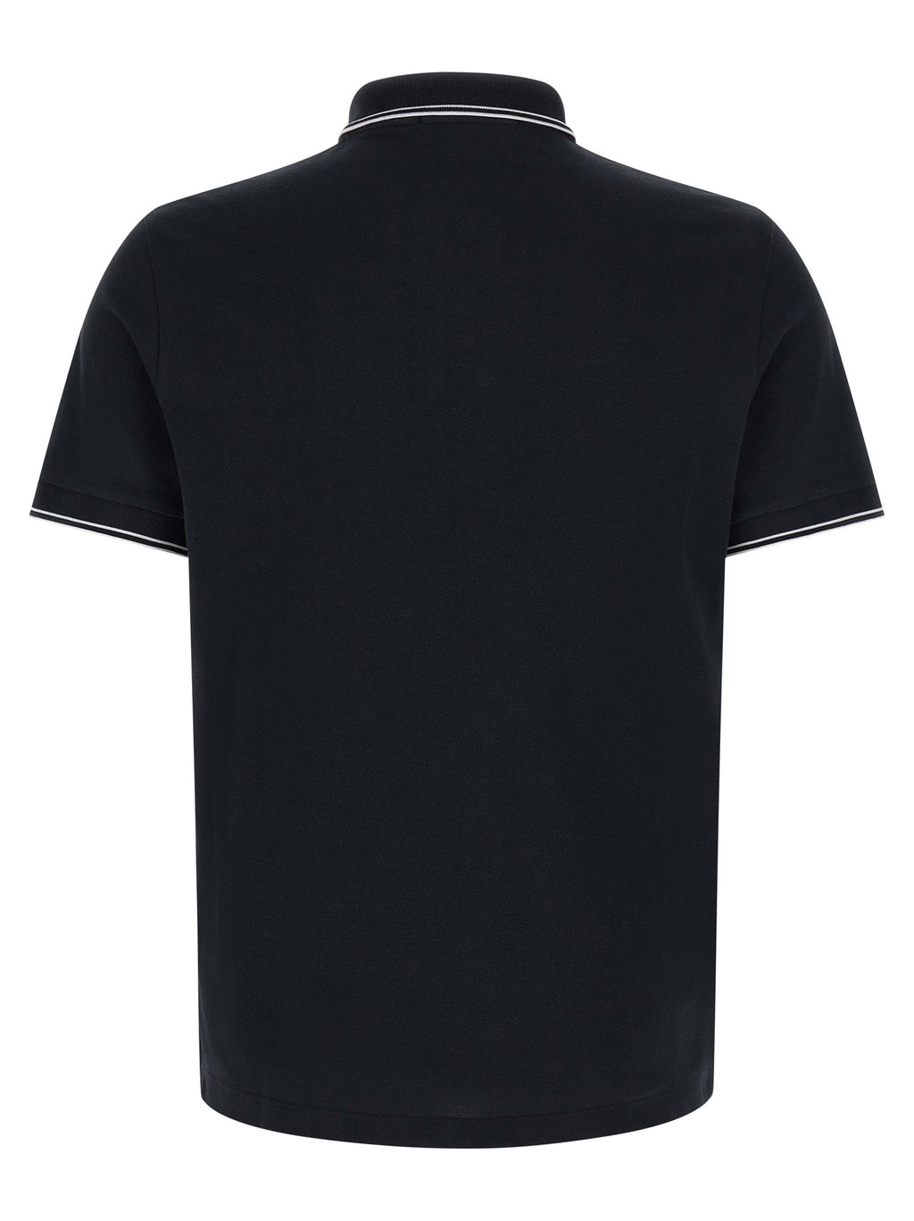 Stone Island Blue Cotton Polo Shirt