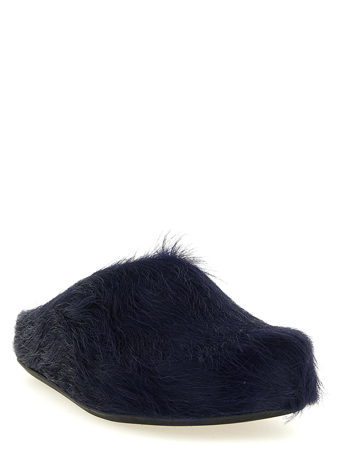 Marni Blue Calfskin Mules
