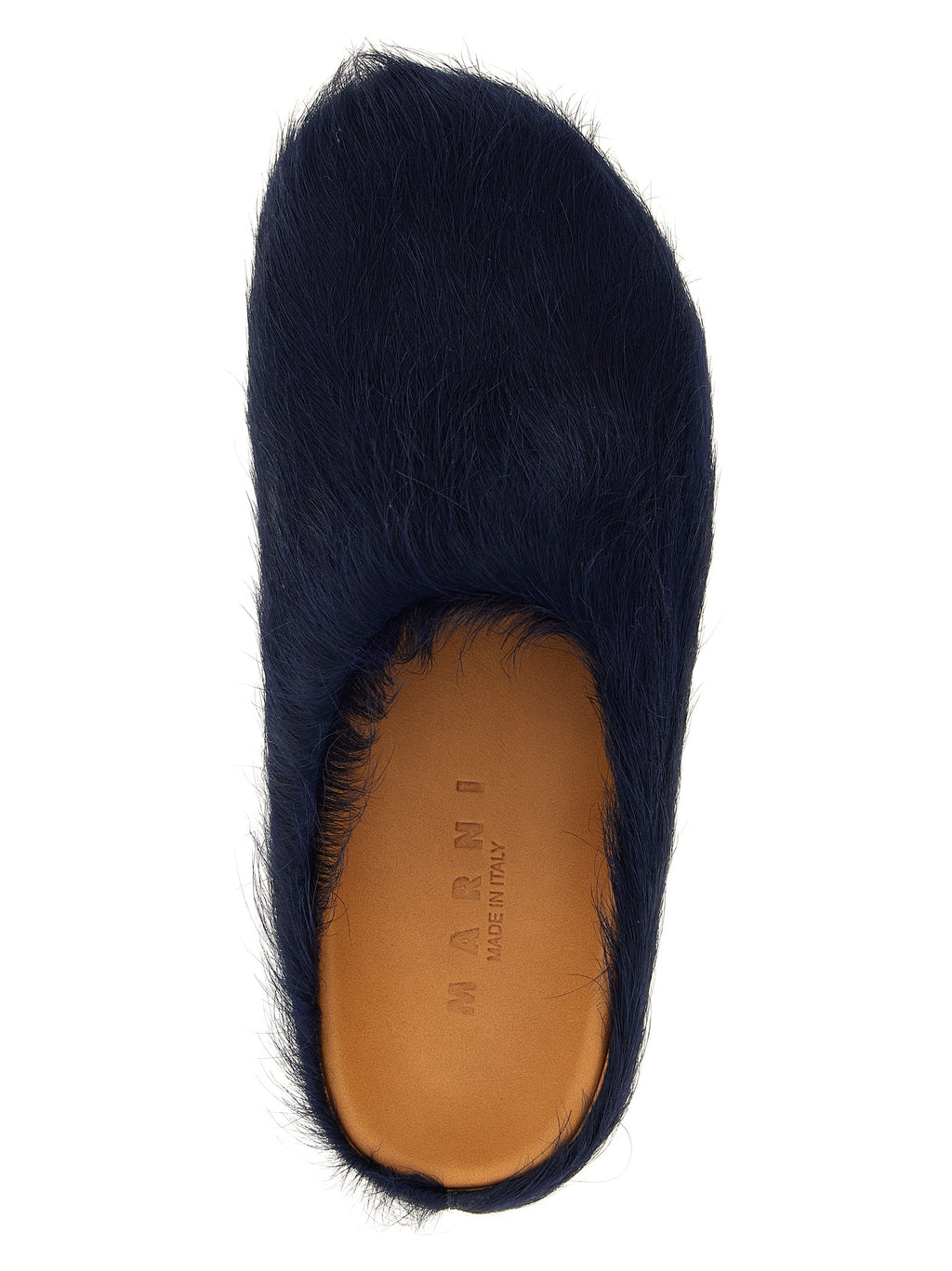 Marni Blue Calfskin Mules