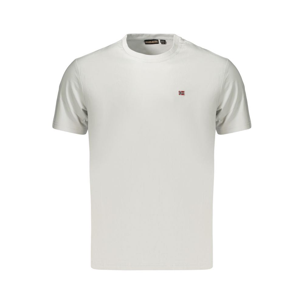 Napapijri Gray Cotton Men's T-Shirt