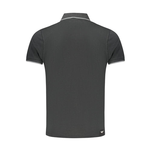 Accademia Militare Nero Cotton Men Polo