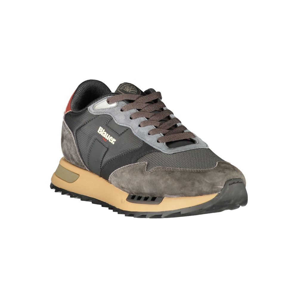 Blauer Nero Polyurethane Uomo Sneaker