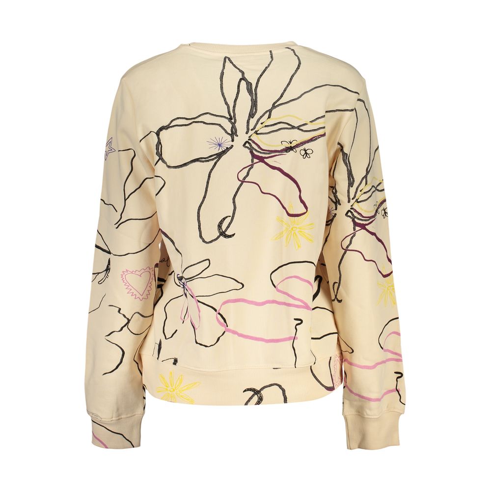 Desigual Pink Cotton Women Sweatshirt