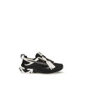 Off-White Black Polyester Athletic Sneakers