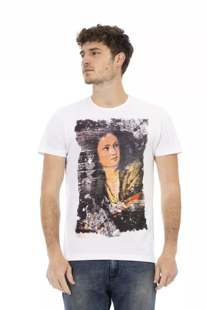 Trussardi Action White Cotton Men's T-Shirt