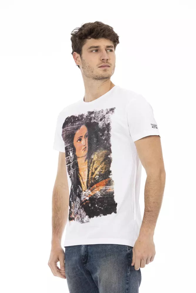 Trussardi Action White Cotton Men's T-Shirt