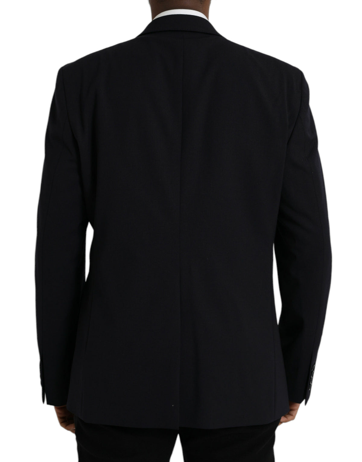 Dolce & Gabbana Dark Blue MARTINI Single Breasted Coat Blazer