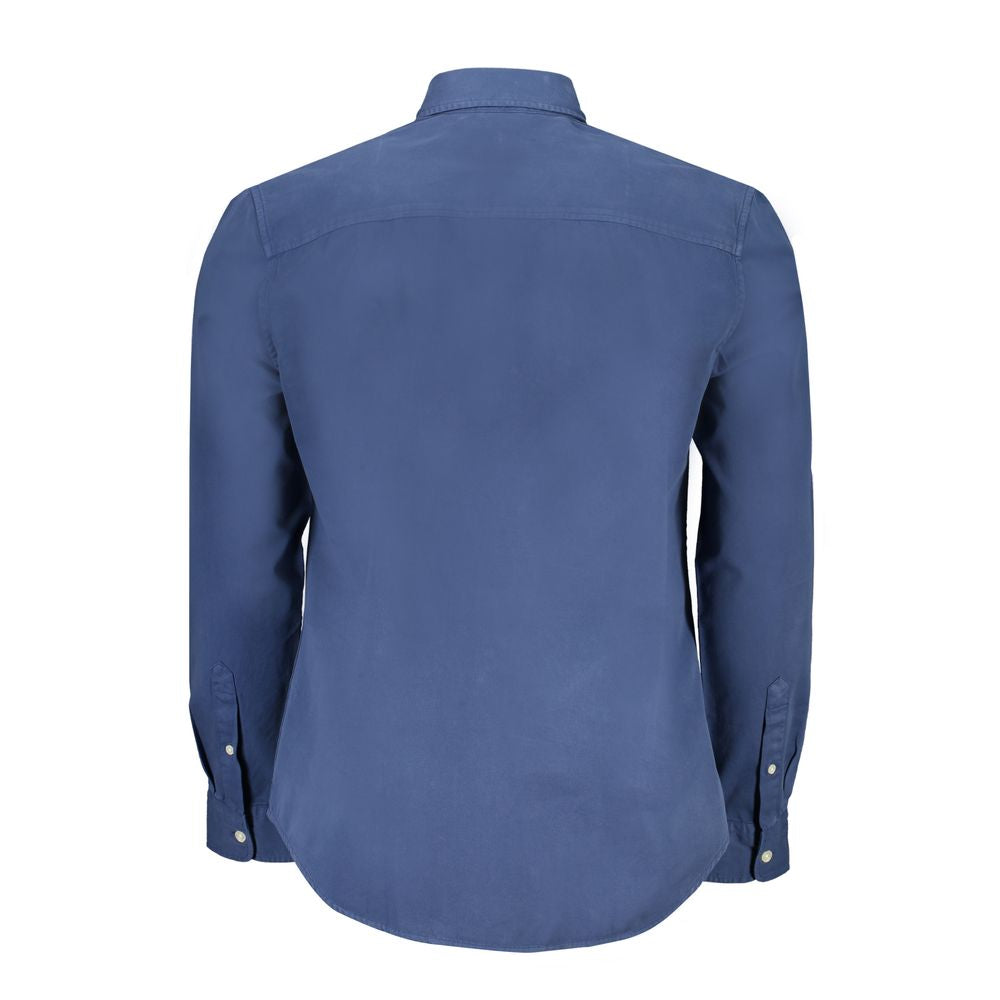 North Sails Blue Organic Cotton Men Shirt