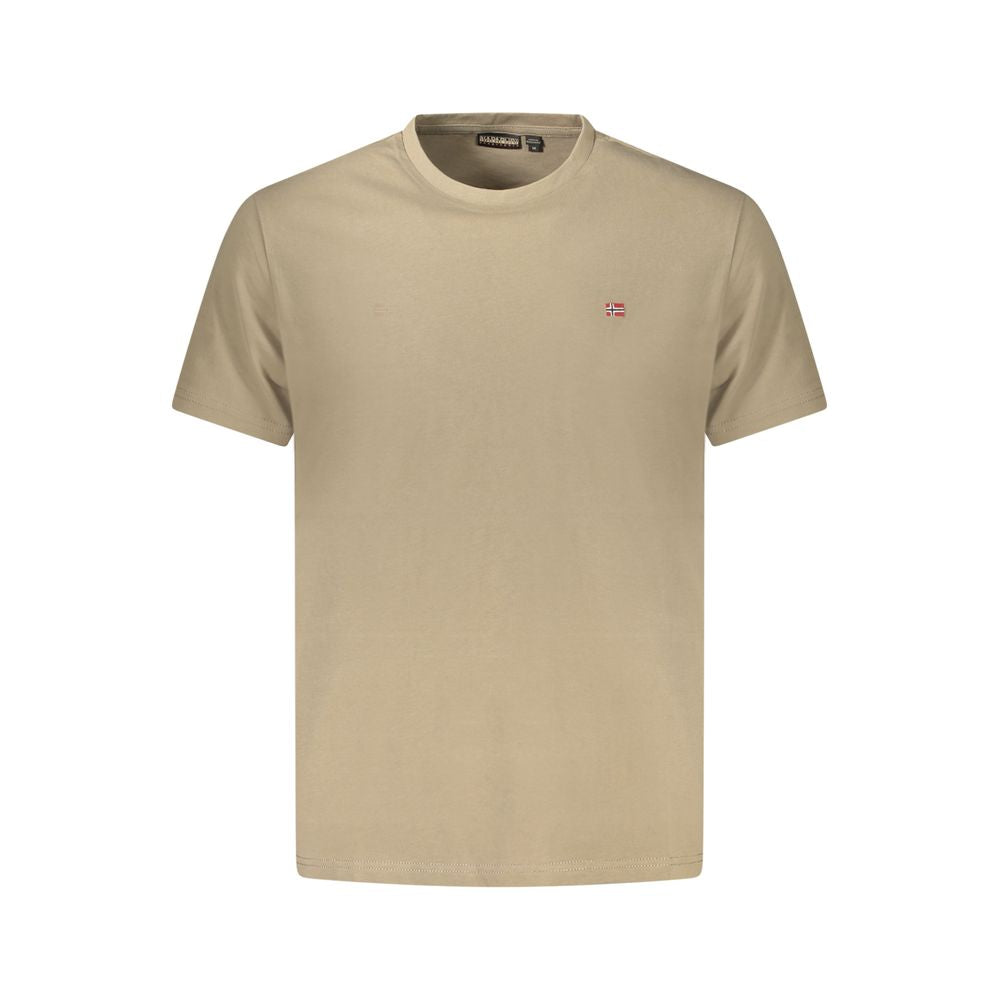 Napapijri Marrone Cotton Mens T-Shirt