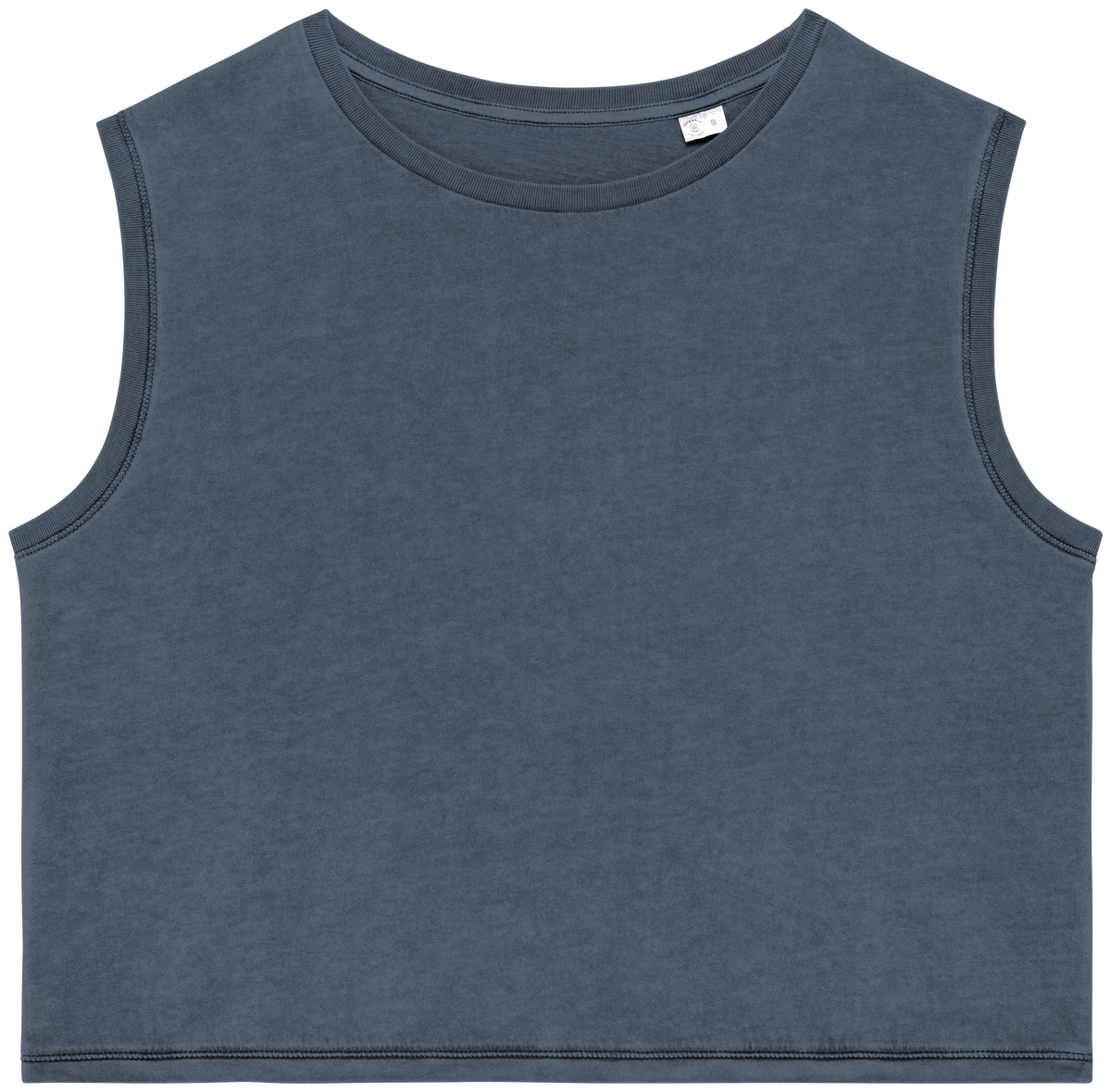 Organic Faded Cropped Tank Top: Womens