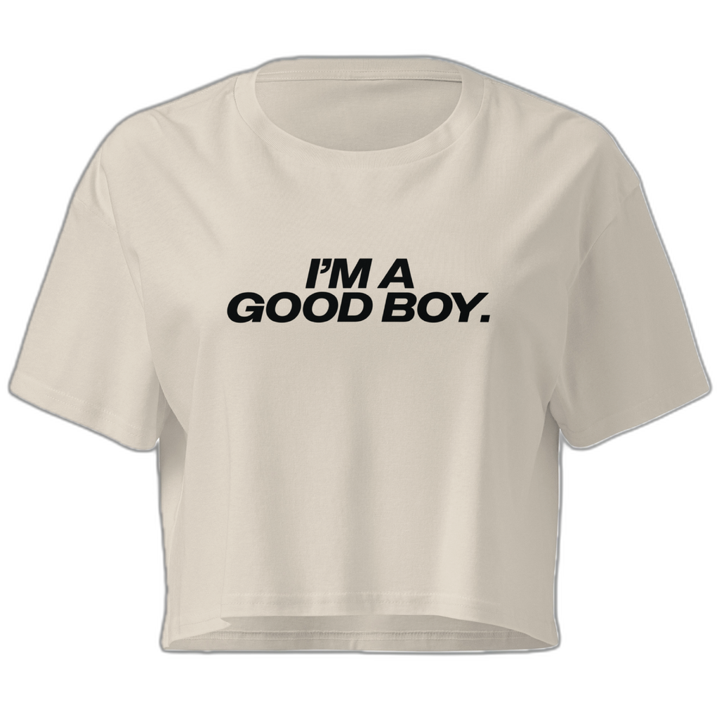 I'm A Good Boy Crop Top Crop Top (Women's Cut - Size Up)