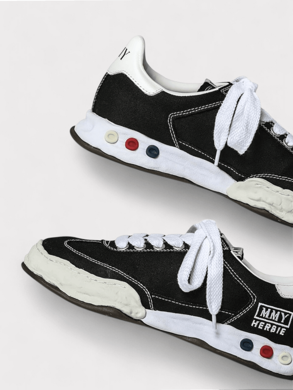 Maison Mihara Herbie OG Sole Canvas Low Top Sneaker Black